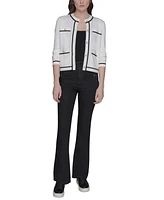 Karl Lagerfeld Paris Women's Sailor Flared-Leg Jeans