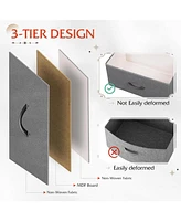 Wlive Tall Dresser for Bedroom with 12 Drawers Dressers & Chests of Fabric Closet Storage Draw