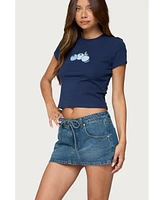 Edikted Women's Bluberry Patch T Shirt