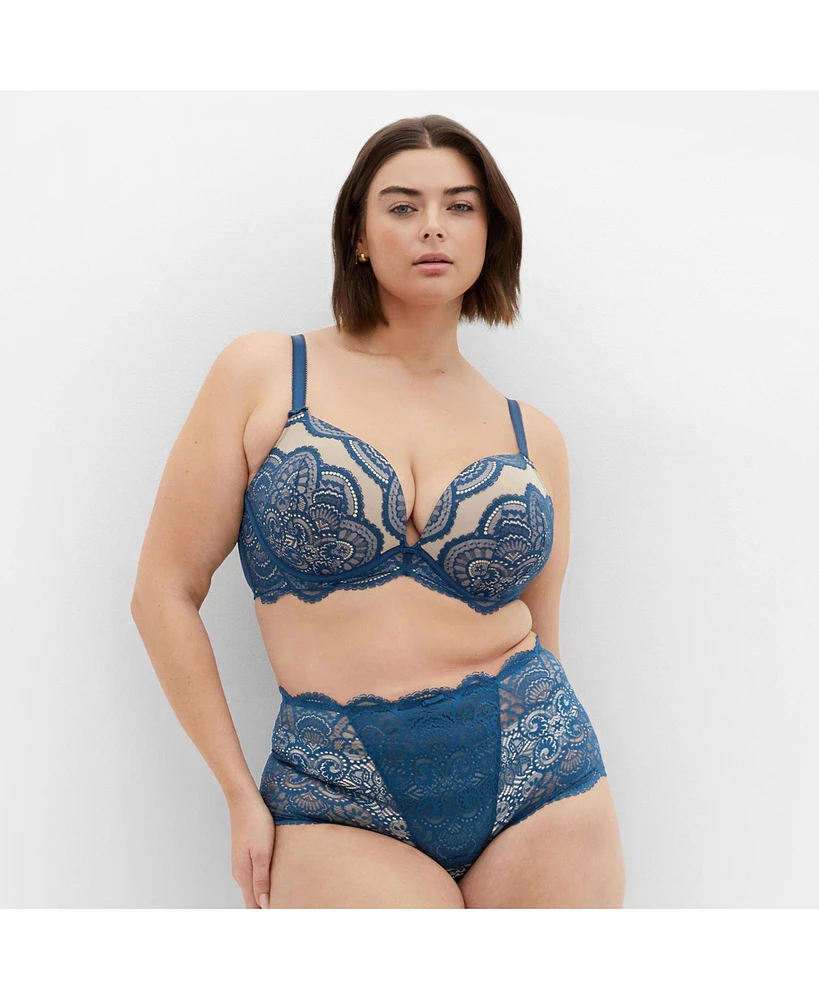 City Chic Plus Ophelia Push Up Bra