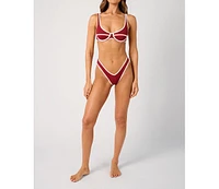 WeWoreWhat Women's Scoop Underwire Top