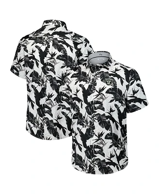 Tommy Bahama Men's Black Las Vegas Raiders Sunnyvale Blooms Camp Button-Up Shirt