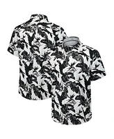 Tommy Bahama Men's Black Las Vegas Raiders Sunnyvale Blooms Camp Button-Up Shirt