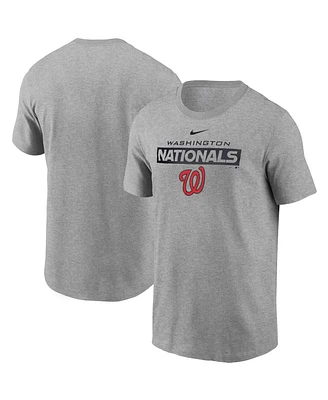 Nike Men's Heather Gray Washington Nationals Team T-Shirt