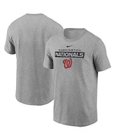 Nike Men's Heather Gray Washington Nationals Team T-Shirt