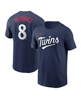 Nike Men's Christian Vazquez Navy Minnesota Twins Fuse Name Number T-Shirt