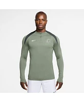 Nike Men's Green Chelsea 2025/26 Strike Drill Raglan Quarter-Zip Long Sleeve Sweatshirt