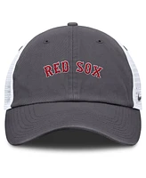 Nike Men's Gray Boston Red Sox Wordmark Club Adjustable Trucker Hat