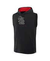 Fanatics Men's Black St. Louis Cardinals Fire Speed Sleeveless Pullover Hoodie