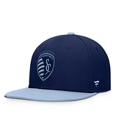 Fanatics Men's Navy Sporting Kansas City Sitter Snapback Hat