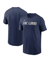 Nike Men's Navy Cleveland Guardians City Connect Wordmark T-Shirt