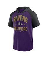 Logo Athletic Men's Purple Baltimore Ravens Prime Hoodie T-Shirt