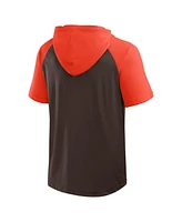 Logo Athletic Men's Brown Cleveland Browns Prime Hoodie T-Shirt