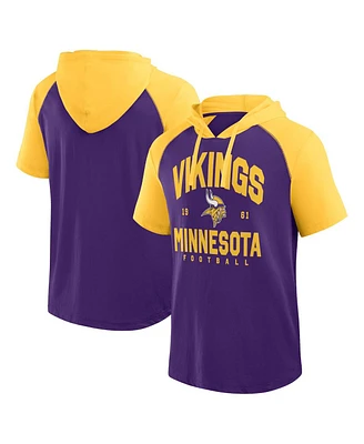 Logo Athletic Men's Purple Minnesota Vikings Prime Hoodie T-Shirt
