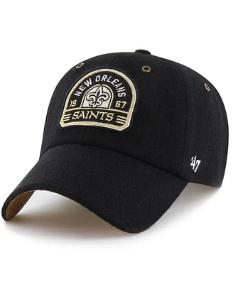 '47 Brand x Stoney Clover Lane Men's and Women's Black New Orleans Saints Field Goal Clean Up Adjustable Hat