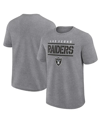 Logo Athletic Men's Heather Gray Las Vegas Raiders Top Notch T-Shirt