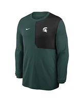 Nike Men's Green Michigan State Spartans 2025 Sideline Coach Uv Performance Long Sleeve T-Shirt