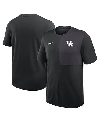 Nike Men's Black Kentucky Wildcats 2025 Sideline Uv Performance Coach T-Shirt