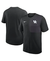Nike Men's Black Kentucky Wildcats 2025 Sideline Uv Performance Coach T-Shirt