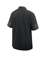 Nike Men's Black Florida State Seminoles 2025 Sideline Short Sleeve Quarter-Zip Coach Jacket