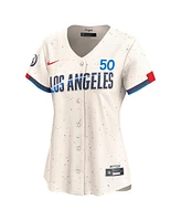 Nike Women's Mookie Betts Cream Los Angeles Dodgers City Connect Limited Jersey