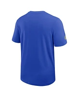 Nike Men's Royal Los Angeles Rams Sideline Uv Performance Coach T-Shirt