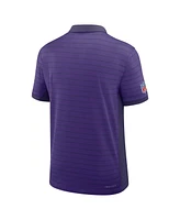 Nike Men's Purple Minnesota Vikings Sideline Victory Stripe Performance Polo Shirt