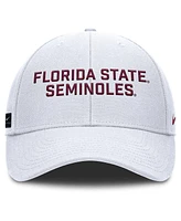 Nike Men's White Florida State Seminoles Rise Practice Adjustable Hat