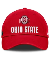 Nike Men's Scarlet Ohio State Buckeyes 2025 Sideline Club Adjustable Hat