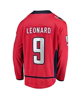 Fanatics Men's Ryan Leonard Red Washington Capitals Home Breakaway Jersey