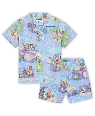 Reyn Spooner Toddler Blue SpongeBob SquarePants Cabana Set