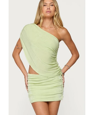 Edikted Women's Fiora One Shoulder Cutout Mini Dress