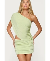 Edikted Women's Fiora One Shoulder Cutout Mini Dress