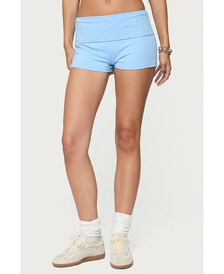 Edikted Women's Meg Fold Over Shorts