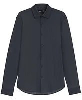 Boss by Hugo Men's Structured Stretch Jersey Regular-Fit Dress Shirt