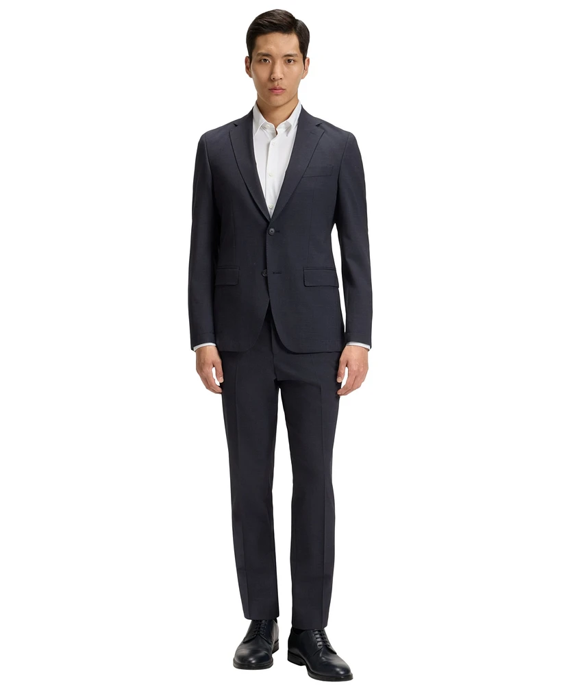 Boss by Hugo Men's Washable Micro-Patterned Stretch Fabric Slim-Fit Suit