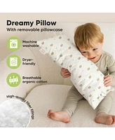 KeaBabies Toddler Buddy Pillow with Pillowcase, 10X18 Soft Cotton Pillows for Sleeping