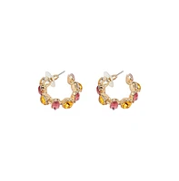 Sohi Stone Hoop Earrings