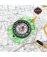 Aofar Orienteering Compass Af-362 for Hiking, Boy Scout Compass for Kids, Professional Field Compass for Map Reading,Navigation and Survival Lightweig
