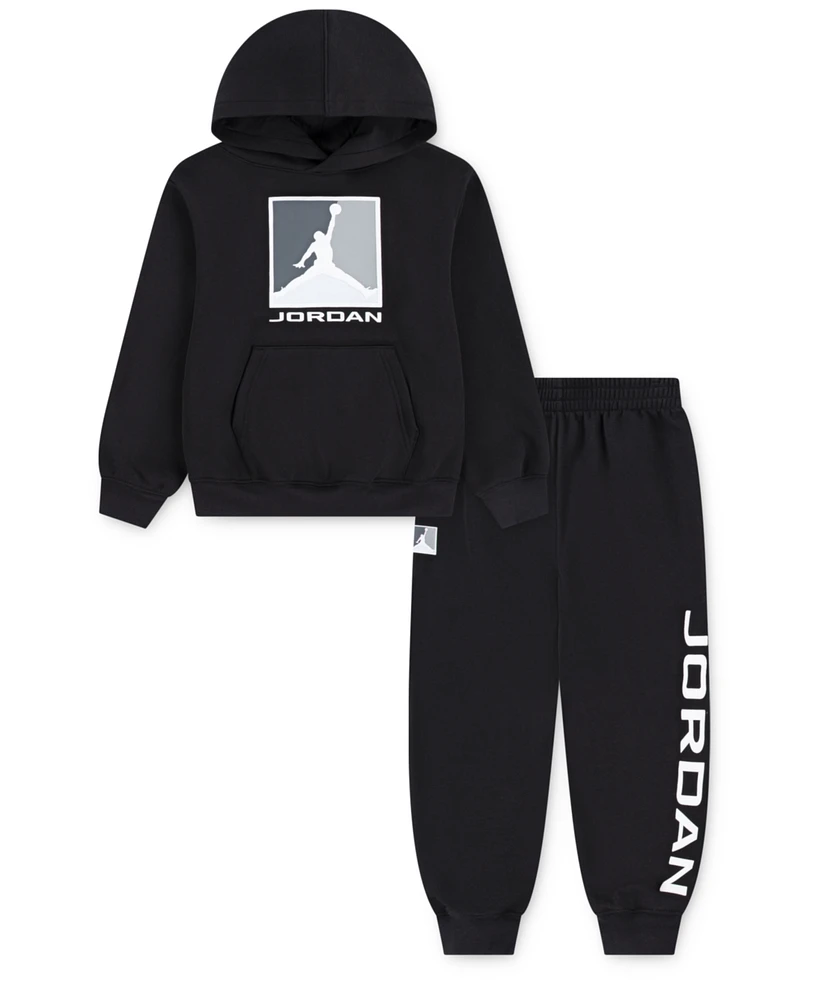 Jordan Little Boys 2-Piece Essentials Fleece Baseline Hoodie and Pants Set