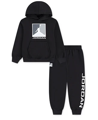 Jordan Little Boys 2-Piece Essentials Fleece Baseline Hoodie and Pants Set