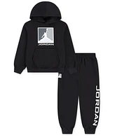 Jordan Little Boys 2-Piece Essentials Fleece Baseline Hoodie and Pants Set