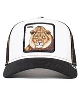 Goorin Bros. Men's White/Black the King Trucker Adjustable Hat