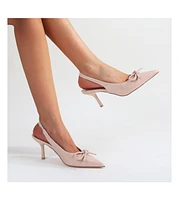 Cree Bow Accent Slingback Pumps
