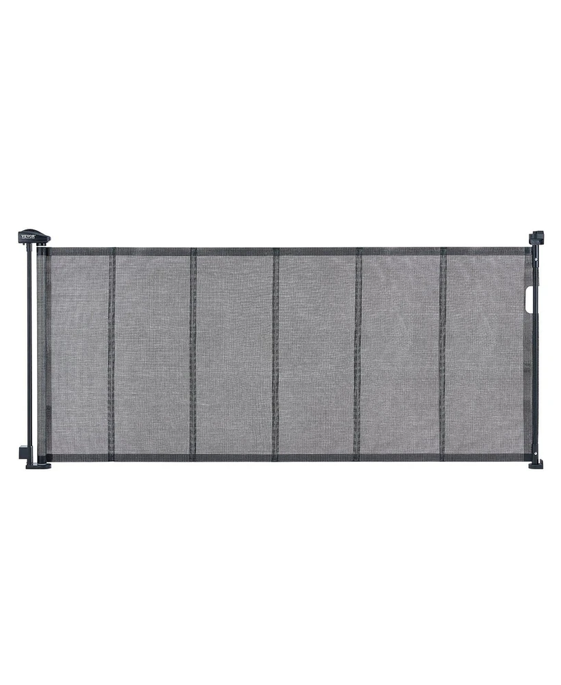 Slickblue Toddler Wide Mesh Retractable Gate Pets Use on Stairs and Doorways