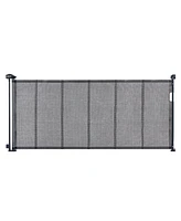 Slickblue Toddler Wide Mesh Retractable Gate Pets Use on Stairs and Doorways