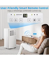 Zafro 10,000 Btu Portable Ac, 3-in-1 with Fan & Dehumidifier, Fast Cooling, Sleep Mode, 24H Timer, Easy Setup & Move – for Home, Bedroom, Offic