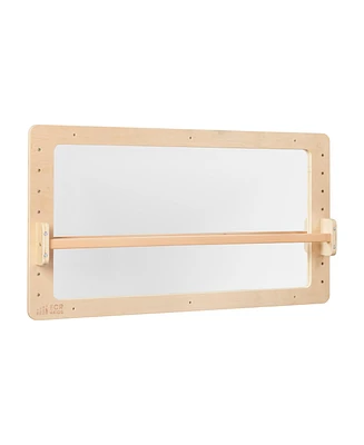 ECR4Kids Wall-Mounted Coordination Mirror, Natural