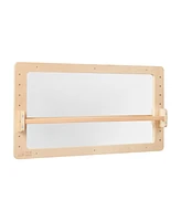 ECR4Kids Wall-Mounted Coordination Mirror, Natural