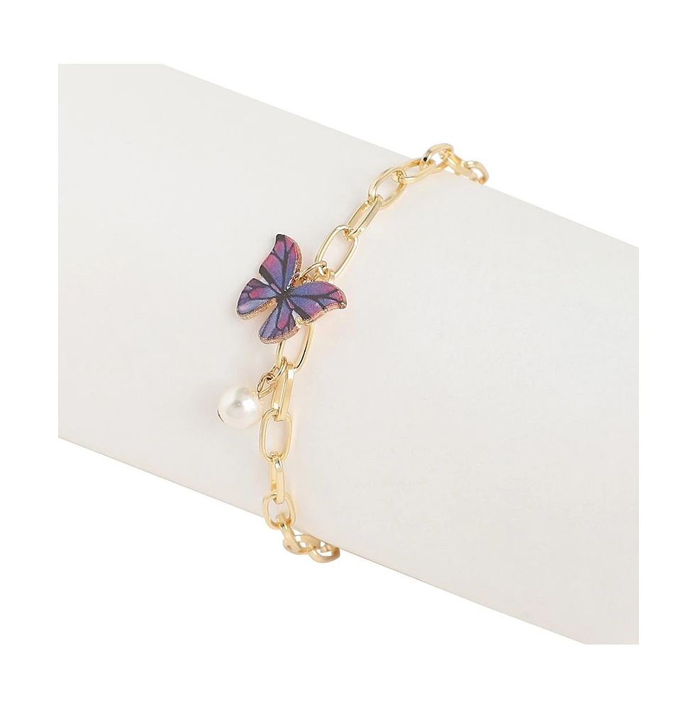 Sohi Papillon Charm Bracelet